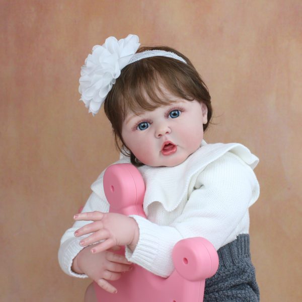 3D Skin Soft Silicone Reborn Baby Visible Veins 60 CM Toddler Finished Doll... product image