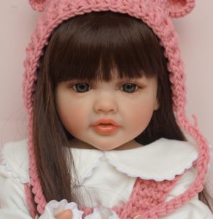 Reborn Toddler Girl Doll High Quality Lifelike Reborn Realborn Baby 3D Skin Visible Veins Lovely Reborn Baby Doll Girl Cloth Body Gift